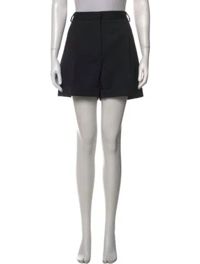Pre-owned Loewe Wool Mini Shorts In Black