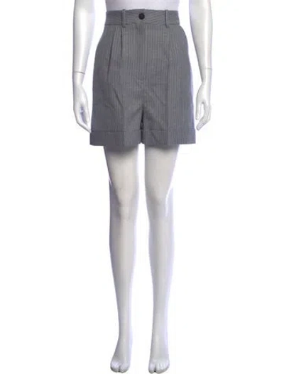 Pre-owned Loewe Wool Mini Shorts In Grey