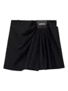 Loewe Draped Lambskin Midi Skirt