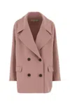 Loewe Wool Oversized Coat In Pink