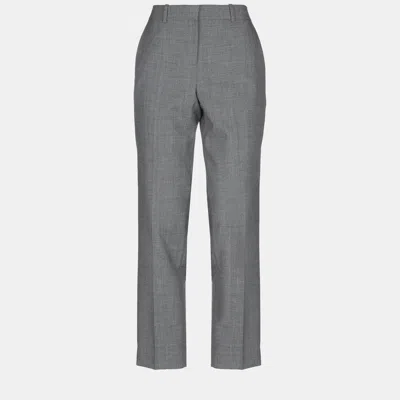 Pre-owned Loewe Wool Pants 40 In Grey