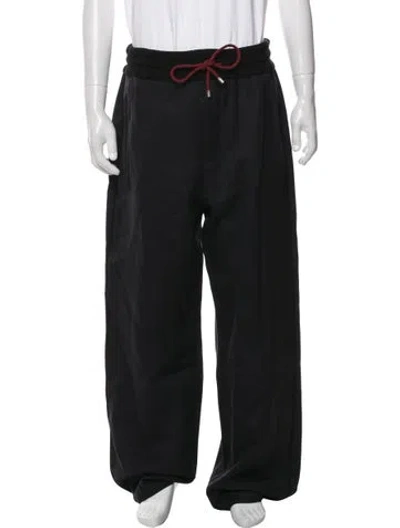 Pre-owned Loewe Wool Pants In Black