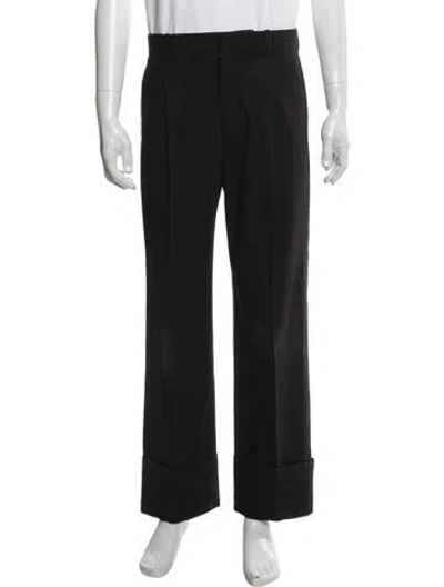 Pre-owned Loewe Wool Pants In Black