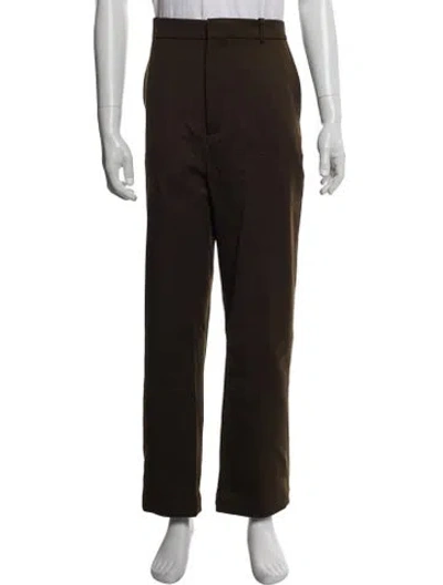 Pre-owned Loewe Wool Pants In Green