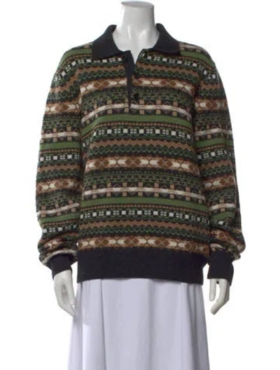 Pre-owned Loewe Wool Patterned Sweater In Multi