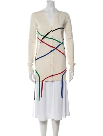 Pre-owned Loewe Wool Patterned Sweater In Neutrals