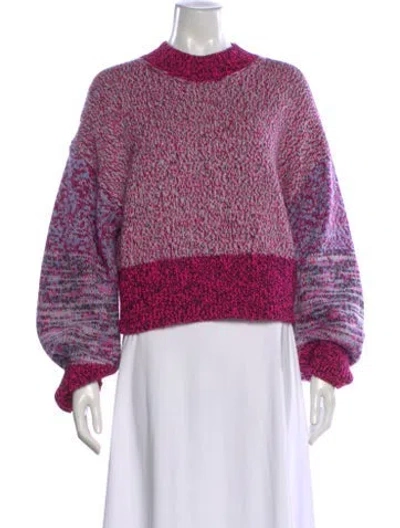 Pre-owned Loewe Wool Patterned Sweater In Pink