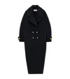 Loewe Pebble Wool Coat In Blue