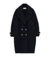 Loewe Oversized Double-breasted Wool Coat In Blue