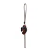 Loewe Leather-trimmed Wool Bag Charm In Multi