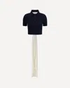 Loewe Women's Polo Sweater In Blue