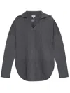 Loewe Embroidered Wool Sweater In Grey