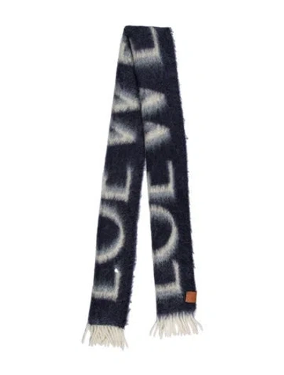 Pre-owned Loewe Wool Printed Scarf In Multi