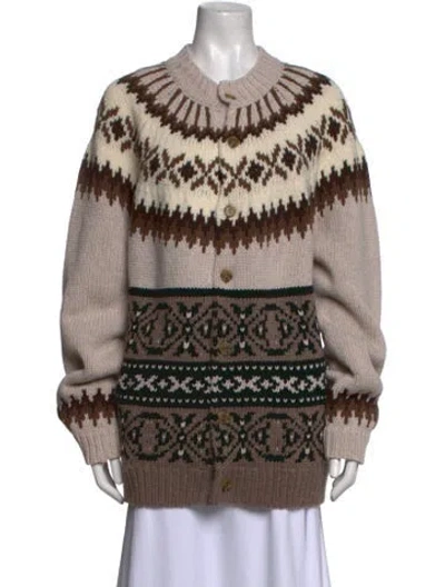 Pre-owned Loewe Wool Printed Sweater In Multi
