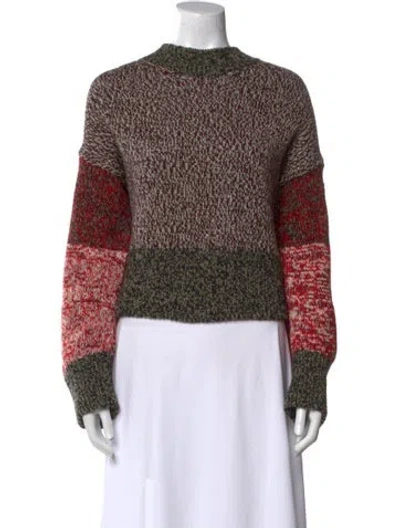 Pre-owned Loewe Wool Printed Sweater In Neutral