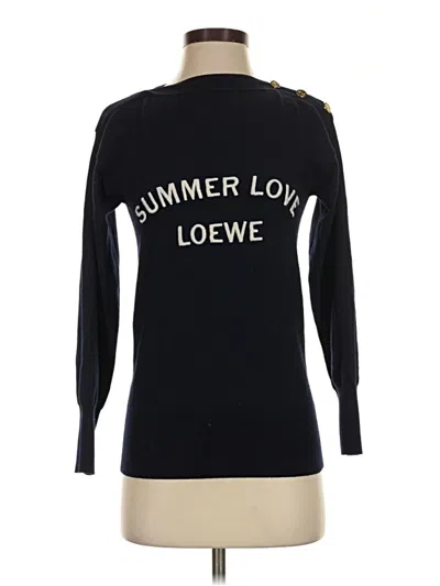 Pre-owned Loewe Wool Pullover Sweater In Black