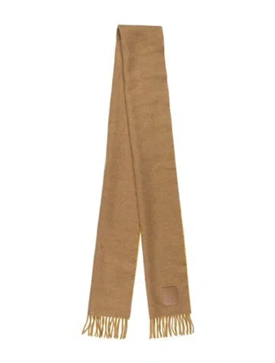 Pre-owned Loewe Wool Scarf In Neutral