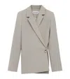 Loewe Wool Side-button Blazer In Neutral