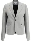 Loewe Giacca In Lana Grigia  Donna In Gray