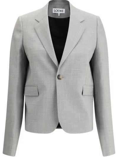 LOEWE LOEWE WOOL SINGLE-BREASTED JACKET