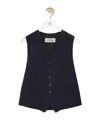 Loewe Wool Sleeveless Vest In Black