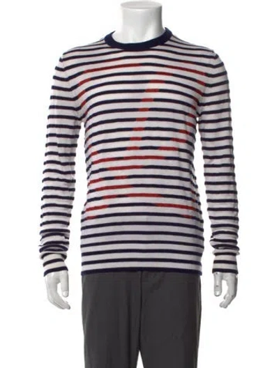 Pre-owned Loewe Wool Striped Pullover In Neutrals