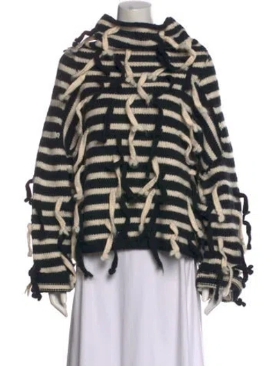 Pre-owned Loewe Wool Striped Sweater
