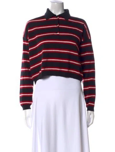 Pre-owned Loewe Wool Striped Sweater In Multi