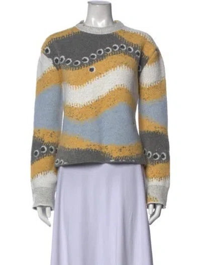 Pre-owned Loewe Wool Striped Sweater W/ Tags In Neutrals