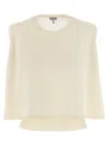Loewe Wool Sweater Sweaters And Cardigans White In Neutral