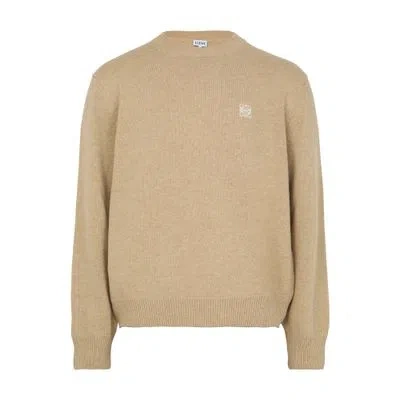 Loewe Wool Sweater In Beige