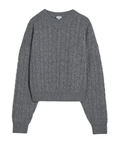 LOEWE LOEWE CABLE KNIT CREWNECK JUMPER
