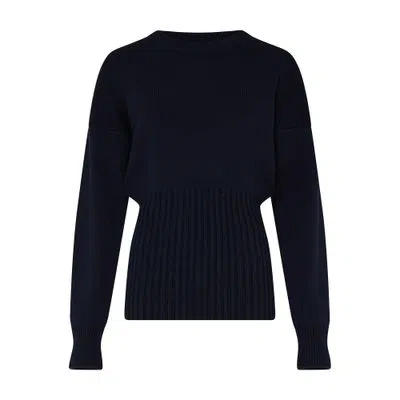 Loewe Wool Sweater In Navy