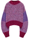 Loewe Women's Colorblocked Marled Wool Sweater In Pink