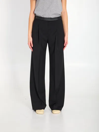 Loewe Wool Trousers In Black