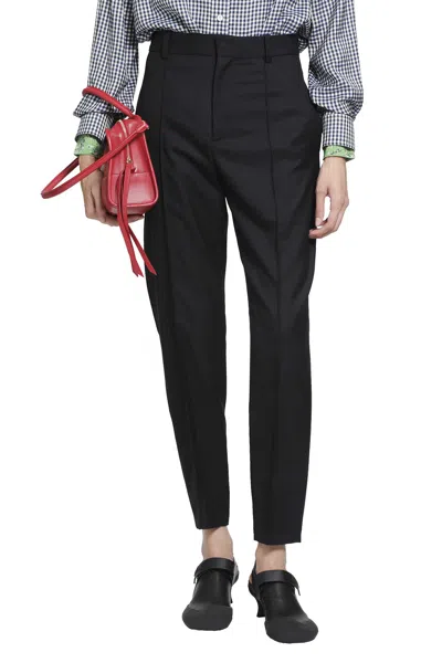 Loewe Wool Trousers In Black