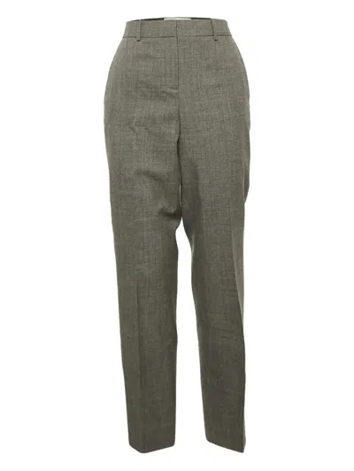 Pre-owned Loewe Wool Trousers In Gray