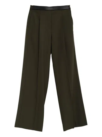 Loewe Wool Trousers In Green