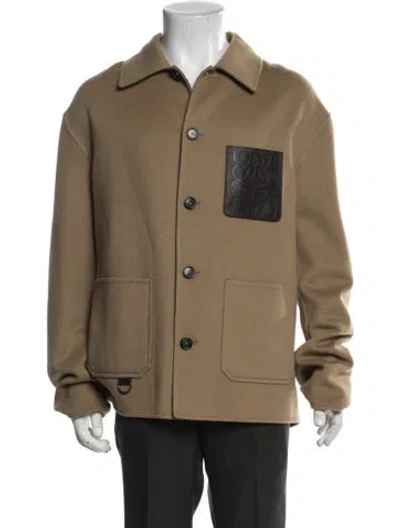 Pre-owned Loewe Wool Utility Jacket W/ Tags In Neutral