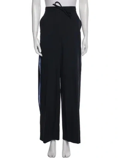 Pre-owned Loewe Wool Wide Leg Pants In Multi