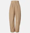 Loewe Wool Wide-leg Pants In Neutral