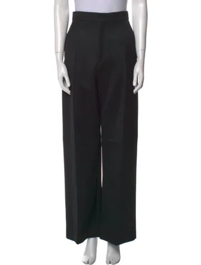 Pre-owned Loewe Wool Wide Leg Pants W/ Tags In Black