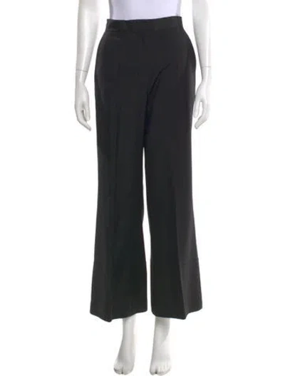 Pre-owned Loewe Wool Wide Leg Pants W/ Tags In Black