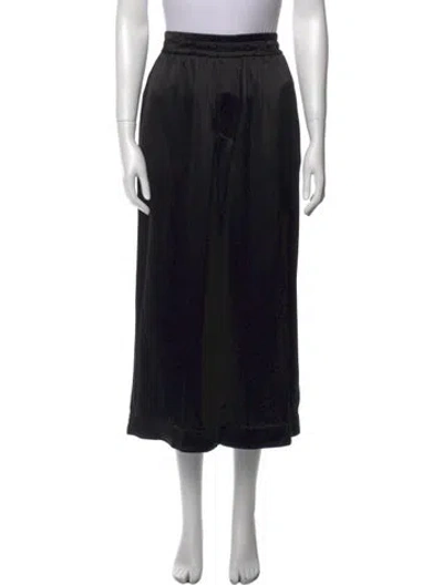 Pre-owned Loewe Wool Wide Leg Pants W/ Tags In Black