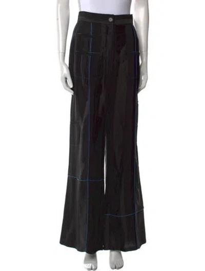 Pre-owned Loewe Wool Wide Leg Pants W/ Tags In Black