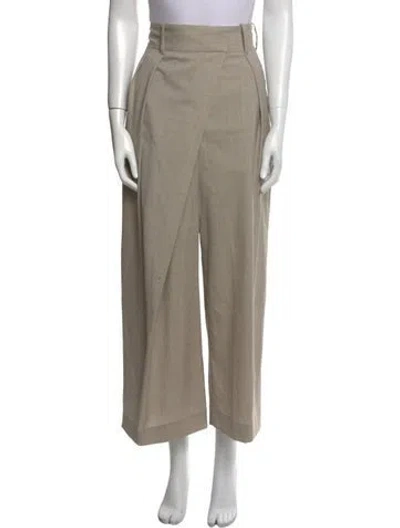 Pre-owned Loewe Wool Wide Leg Pants W/ Tags In Neutral