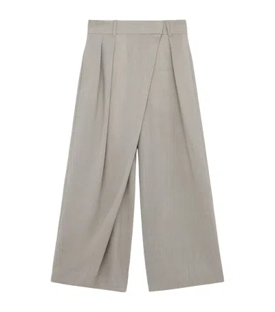 LOEWE WOOL WRAP WIDE-LEG TROUSERS
