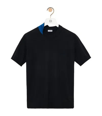 Loewe Wool-blend Anagram Top In Black