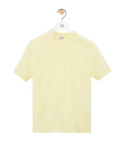 Loewe Wool-blend Anagram Top In Yellow