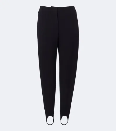 Loewe Wool-blend Stirrup Pants In Black